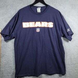 NFL Chicago Bears Football T-Shirt Size Large‎ Graphic Short Sleeve Navy
